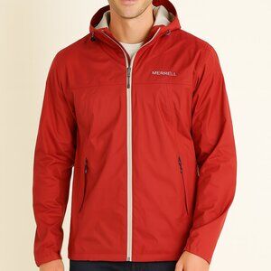 NWT Merrell Rain Jacket Waterproof Red Men’s Medium